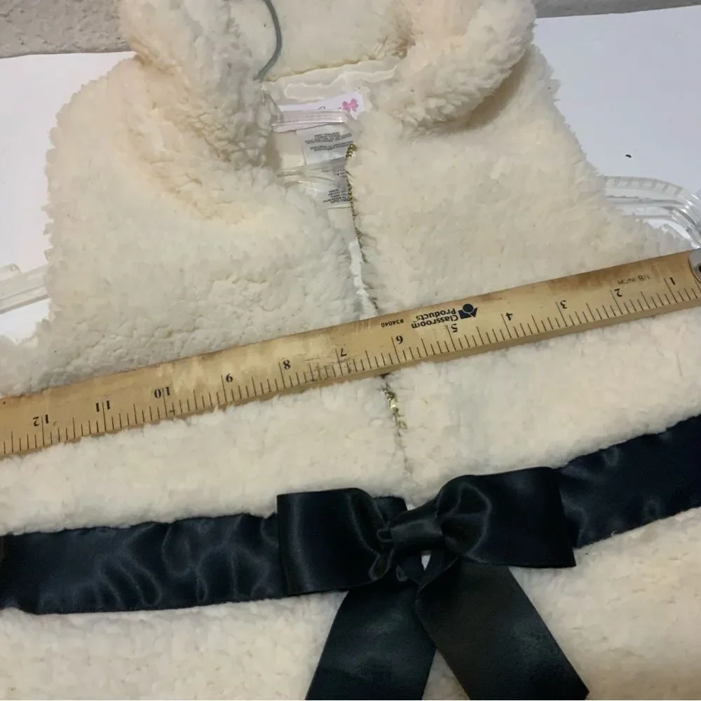Bonnie Jean White Faux Fur Vest 5